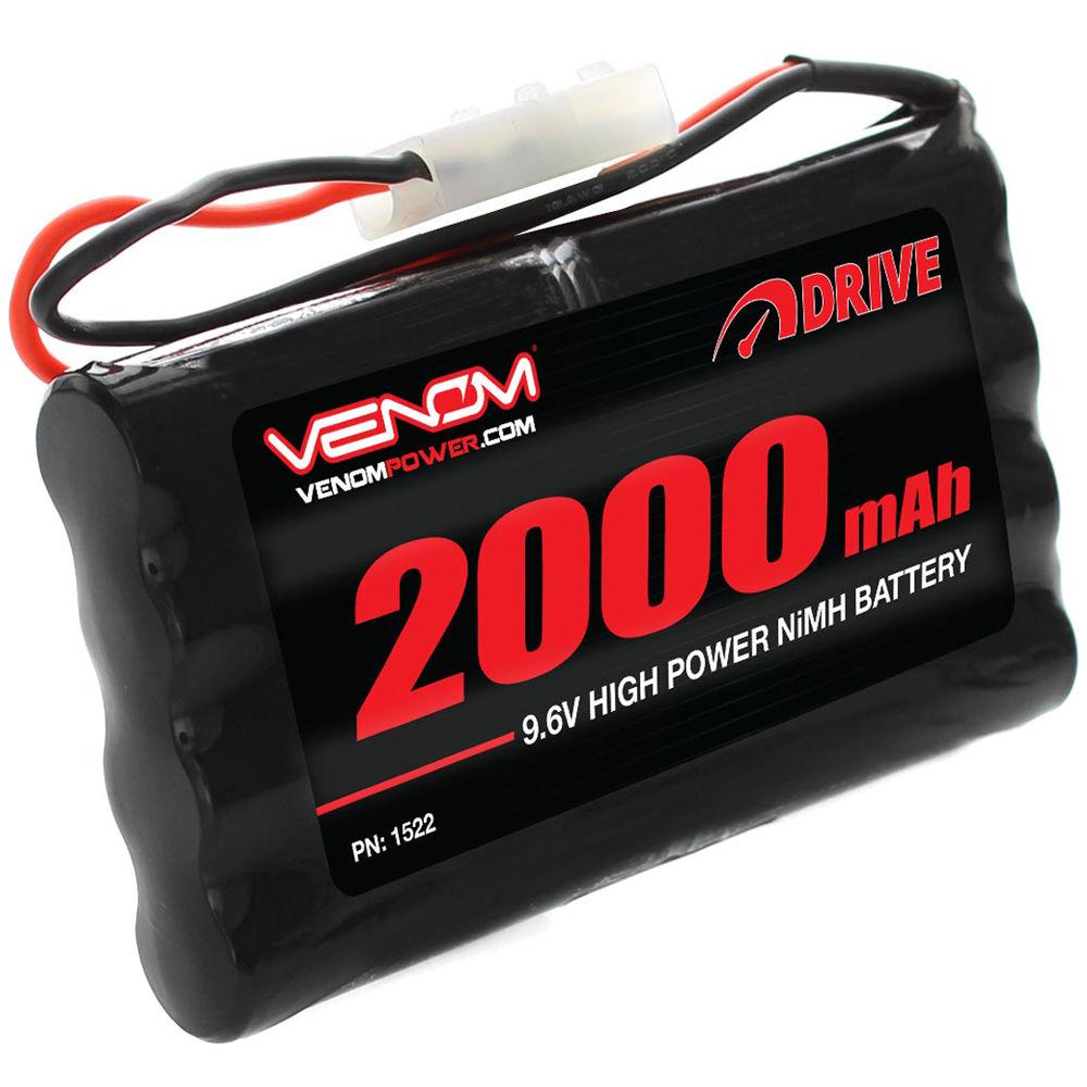 Venom Group 9.6V 2000mAh 8-Cell NiMH Battery for Popular 9.6V Toy RC Cars