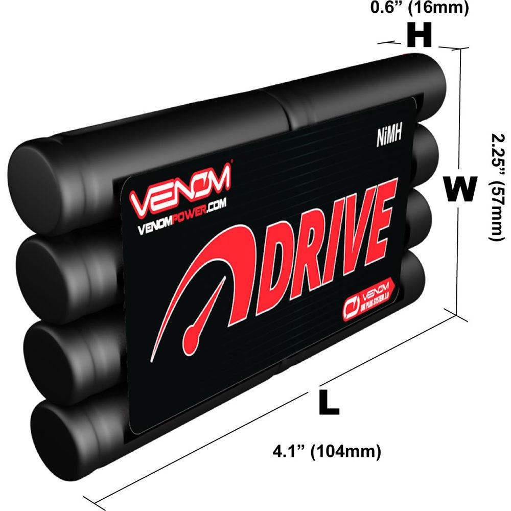 Venom Group 9.6V 2000mAh 8-Cell NiMH Battery for Popular 9.6V Toy RC Cars