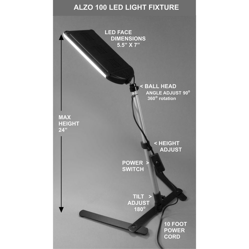 ALZO 100 LED Table Top Platform Light Kit