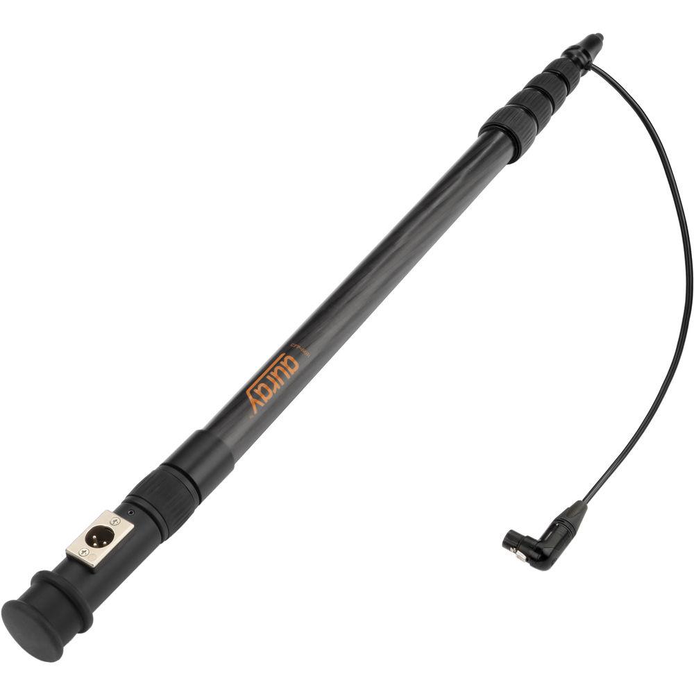 Auray CFP-58R Carbon Fiber Telescoping Boom Pole with Internal Cable & Side Exit XLR Base