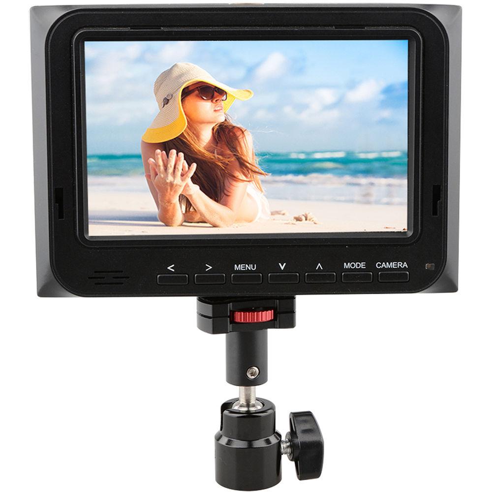 CAMVATE 1 4"-20 360° Rotating Quick Release Ball Head Micro Rod Tripod Mount with Large Knurled Edge Lock Nut