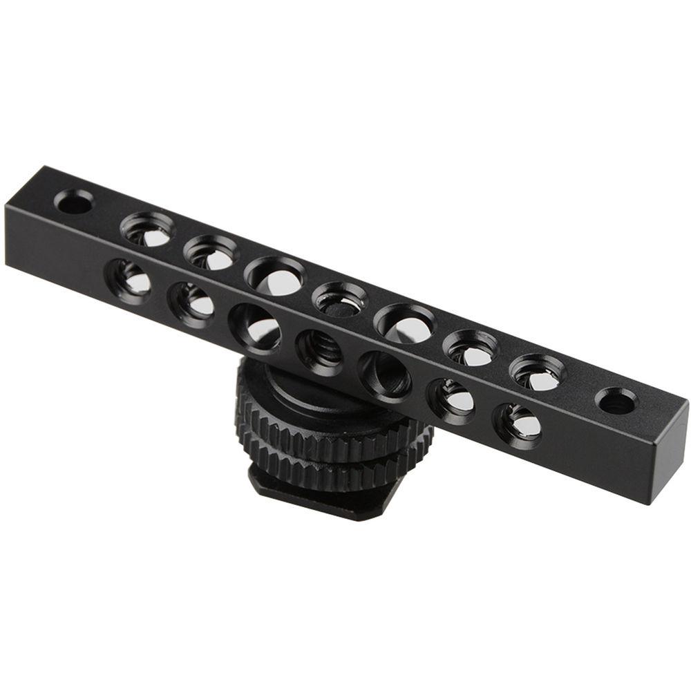 CAMVATE Cheese Bar with 1 4"-20 Thread Hole and Hot Shoe Adapter for Monitor