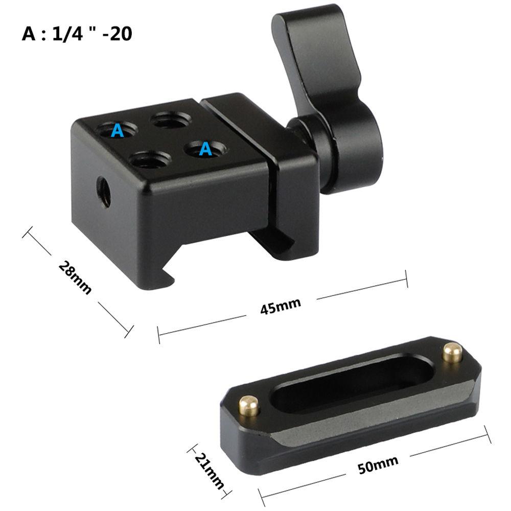 CAMVATE Quick Release Nato Clamp With Safety Rail