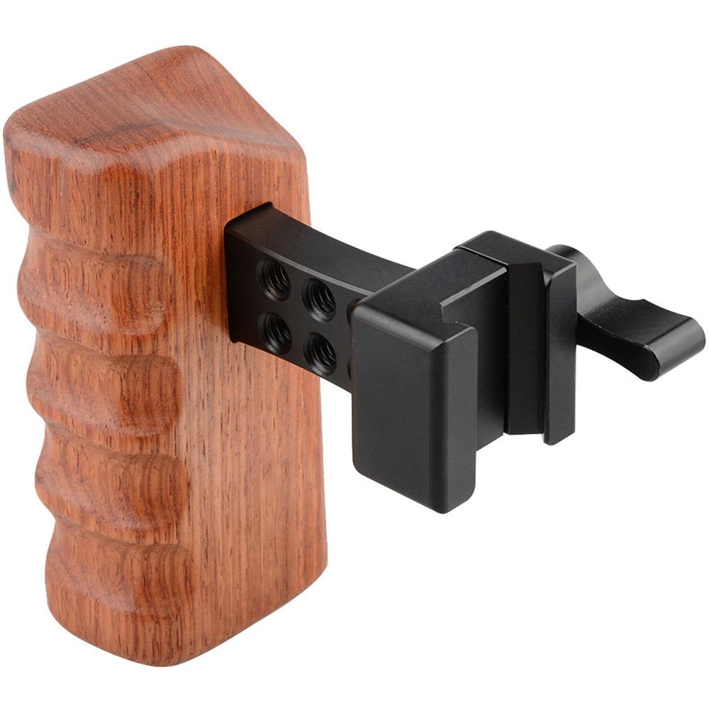 CAMVATE Quick Release Right Hand Wood Handle Grip for Select DV and DSLR Camera Cages