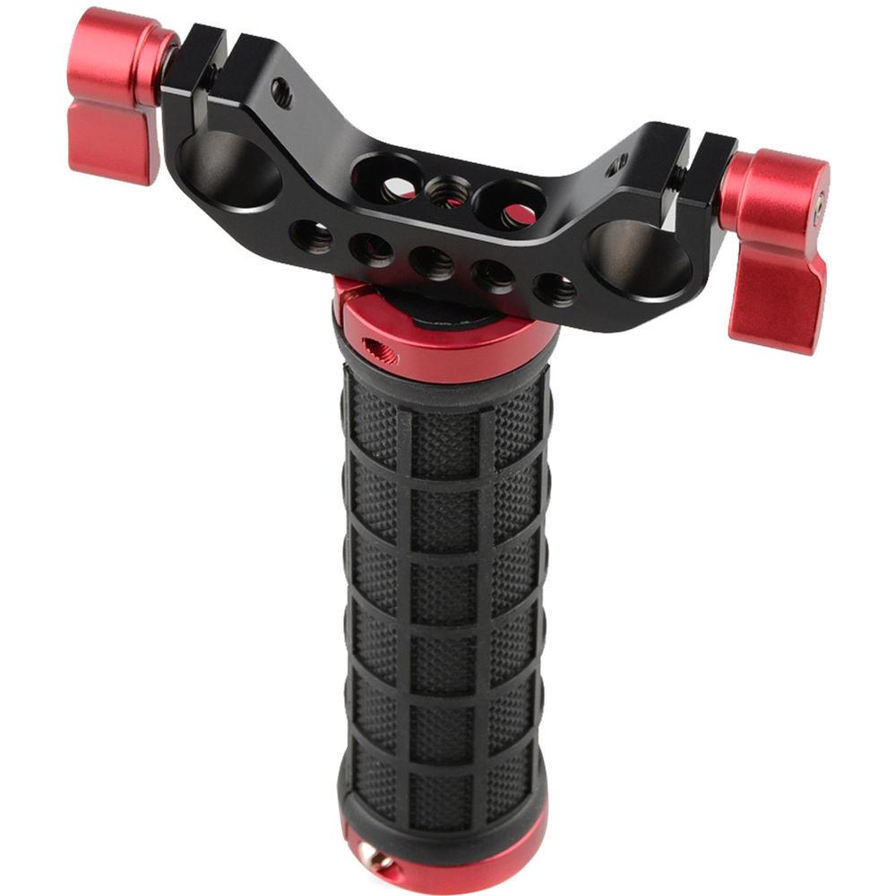 CAMVATE Single Mid-Handle Handheld Camera Stabilizer Hand Grip with Stabilizer Rod Clamp