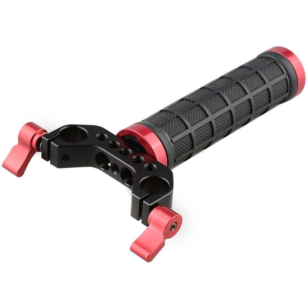 CAMVATE Single Mid-Handle Handheld Camera Stabilizer Hand Grip with Stabilizer Rod Clamp