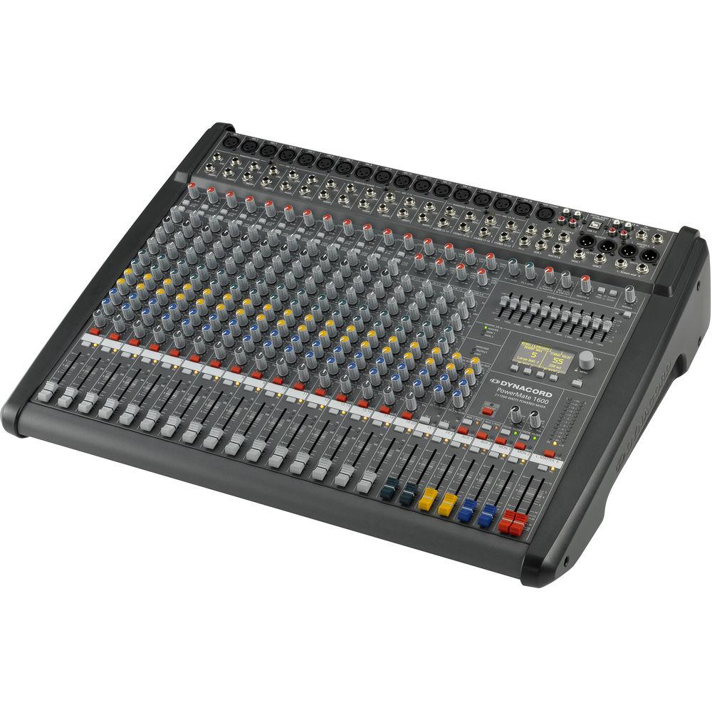 Dynacord Power Mixer,12 Mic Line 4Mic Ster,Line Chs,6Aux,2-24Bit Ster.EFX,USB Audio Interface,2x1000W Amp Lid