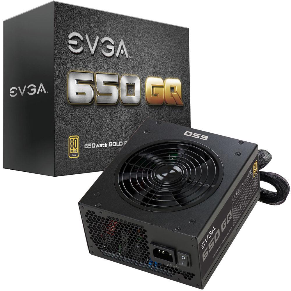 EVGA 650 GQ 650W 80 Plus Gold Semi-Modular Power Supply