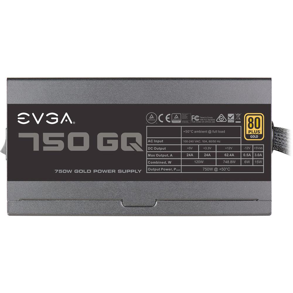 EVGA 750 GQ 750W 80 Plus Gold Semi-Modular Power Supply