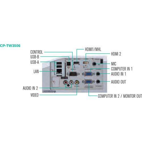 Hitachi CP-TW3506 3700-Lumen WXGA Interactive Ultra Short Throw 3LCD Projector