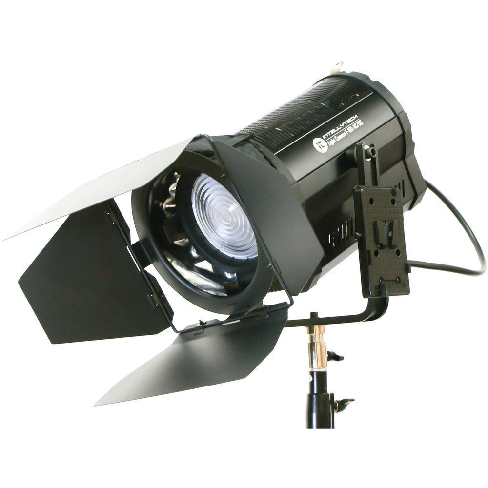 Intellytech Light Cannon F-165 AC DC Bi-Color High Output LED Fresnel with Wi-Fi and V-Mount Battery Plate
