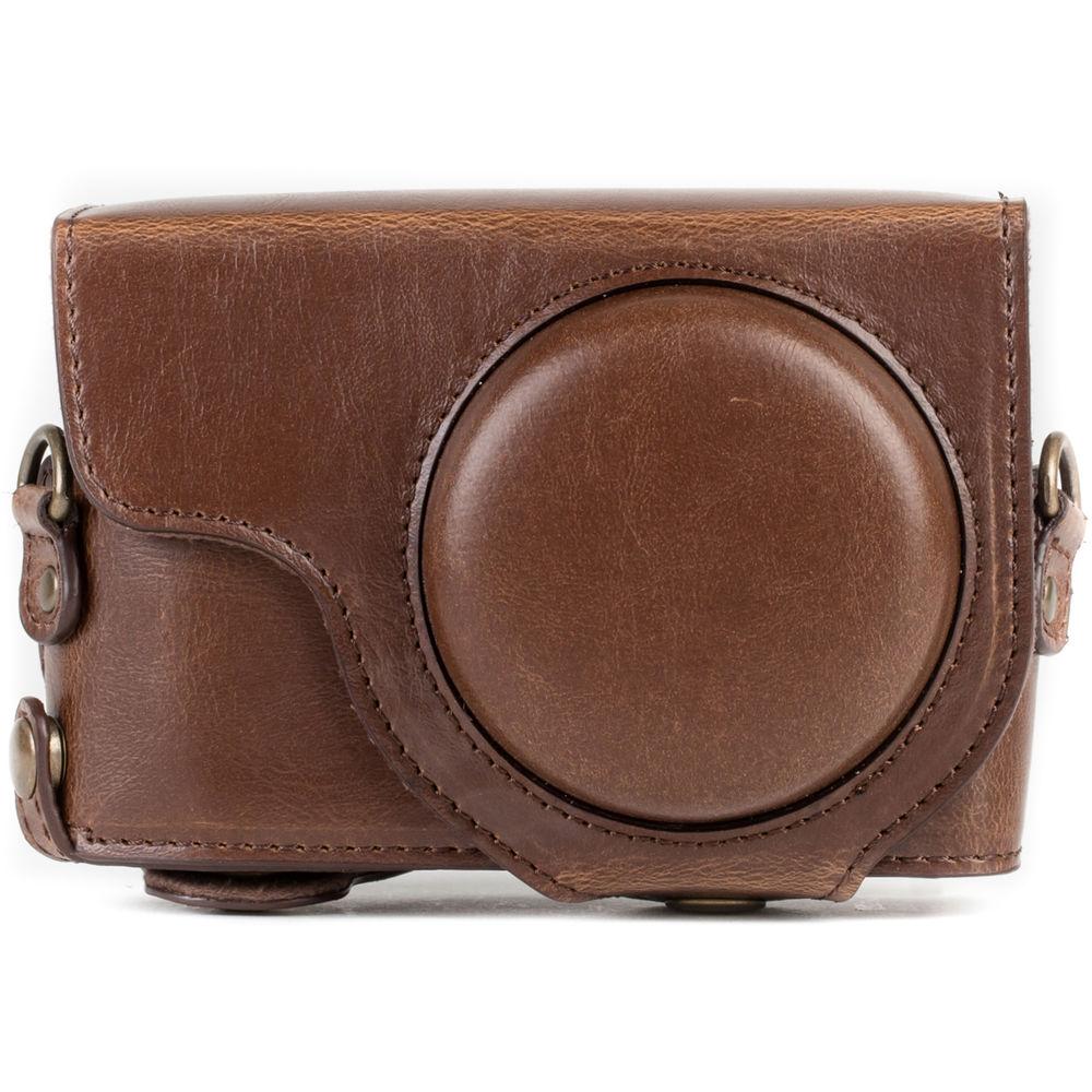MegaGear Ever Ready Leather Camera Case for Panasonic LUMIX DC-ZS70 or DC-TZ90