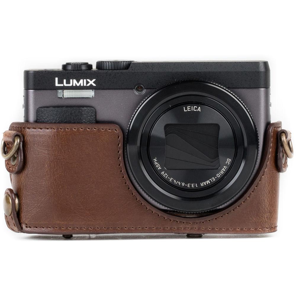MegaGear Ever Ready Leather Camera Case for Panasonic LUMIX DC-ZS70 or DC-TZ90