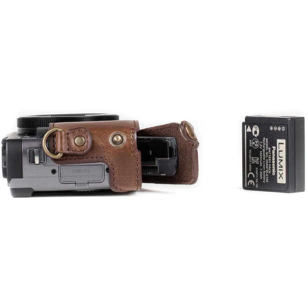 MegaGear Ever Ready Leather Camera Case for Panasonic LUMIX DC-ZS70 or DC-TZ90