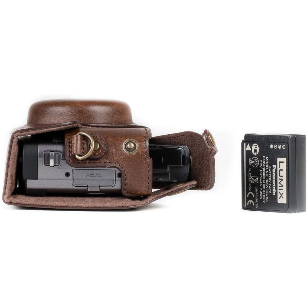 MegaGear Ever Ready Leather Camera Case for Panasonic LUMIX DC-ZS70 or DC-TZ90