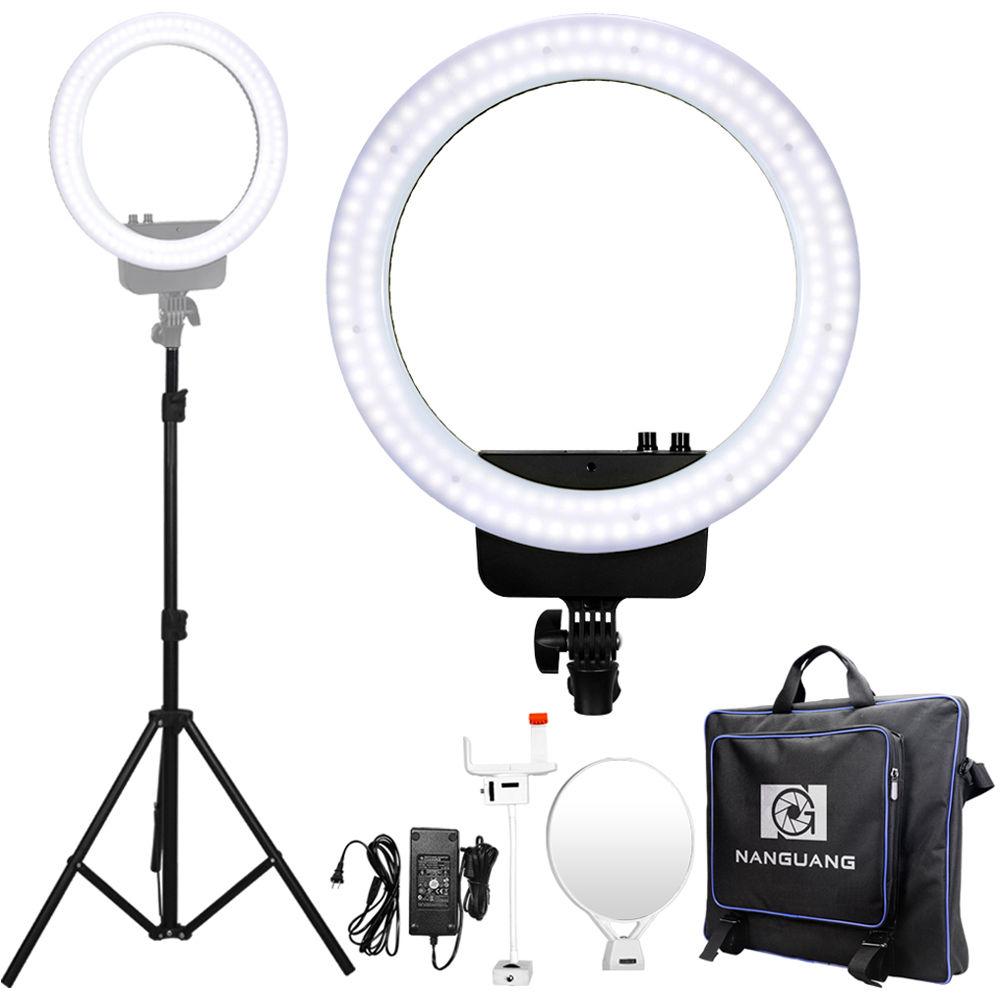 Nanguang Venus V29C 16" Bi-Color AC DC Ring Light with Battery Kit