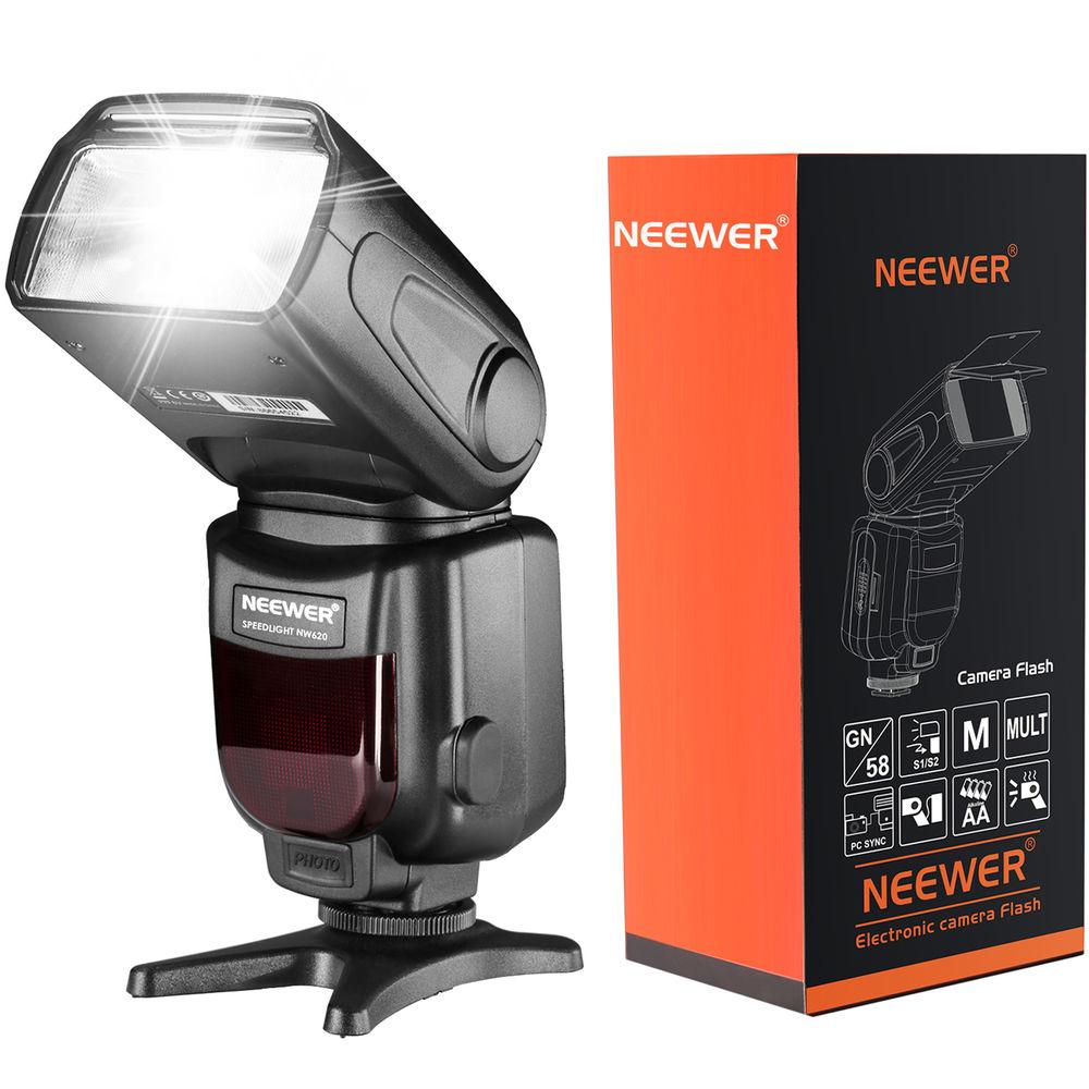 Neewer NW620 Flash with FC-16 Trigger and Accessories Kit for Nikon and Canon Cameras