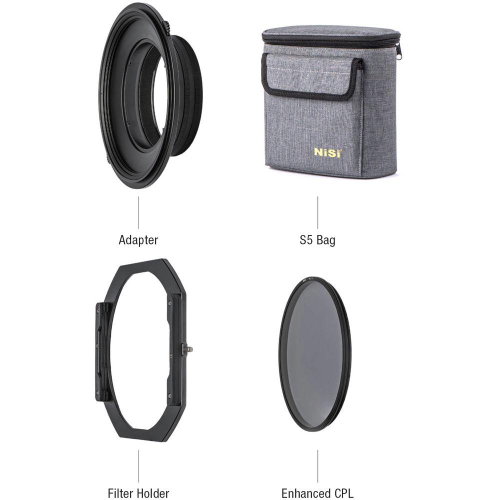 NiSi S5 Kit 150mm Filter Holder with Enhanced Landscape NC CPL for Nikon PC 19mm f 4E ED