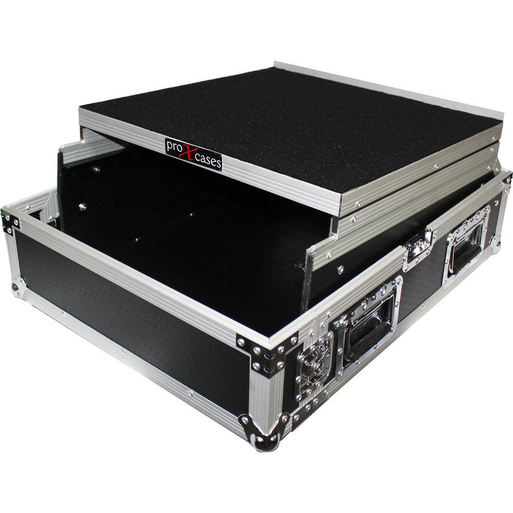 ProX 19" Slant ATA 300 Style Rackmount Case for Up to 13 RU Mixer with Laptop Shelf