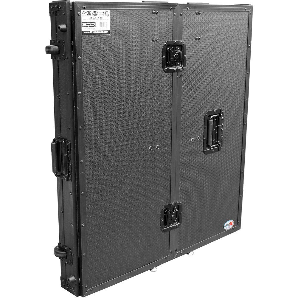 ProX Transformer Series Fold-Away DJ Performance Desk Facade with Wheels