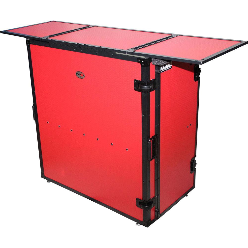 ProX Transformer Series Fold-Away DJ Performance Desk Facade with Wheels