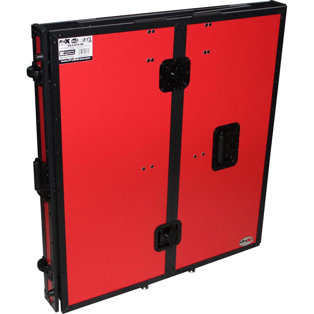 ProX Transformer Series Fold-Away DJ Performance Desk Facade with Wheels