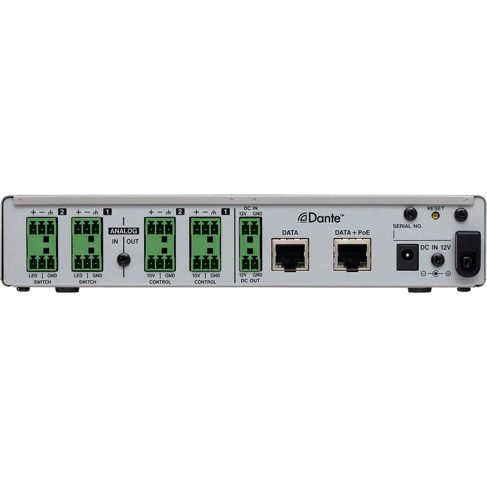 Tascam MM-2D-E 2-Channel Mic Line Input Output Dante Converter with Built-In DSP Mixer