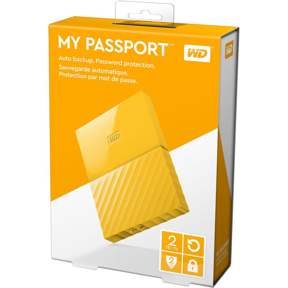 WD 2TB My Passport USB 3.0 Secure Portable Hard Drive