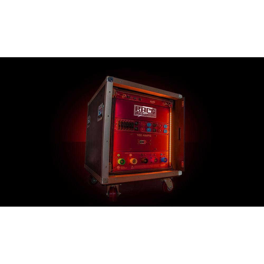 Whirlwind Power Link - Rack Lightining RGBW LED Rail Kits, 16-RU Kit