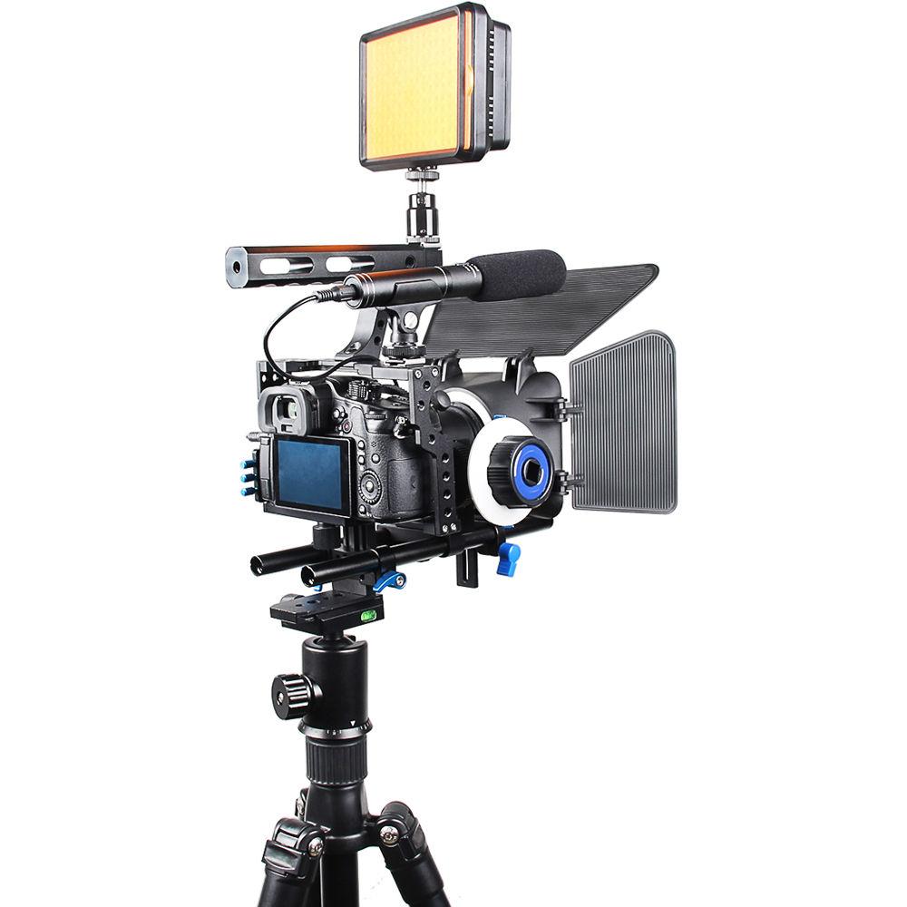 YELANGU C500 Camera Cage with Matte Box and Follow Focus