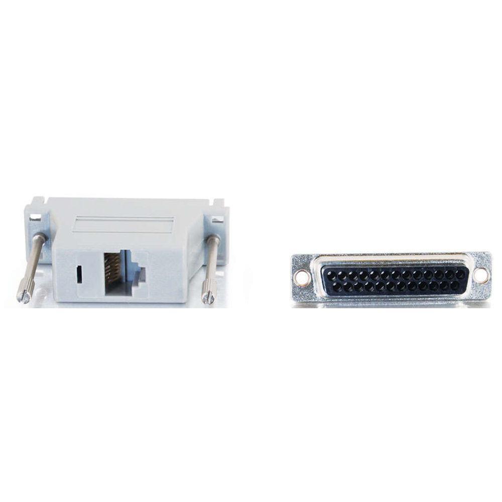 C2G 10-Pin RJ45 Female to DB25 Male Modular Adapter