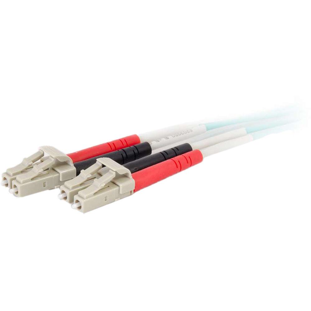 C2G 50 125 LC Male to LC Male Multimode Fiber Optic OM4 Cable