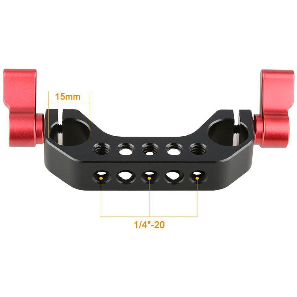 CAMVATE 15mm Rod Clamp for DSLR Cage Baseplate