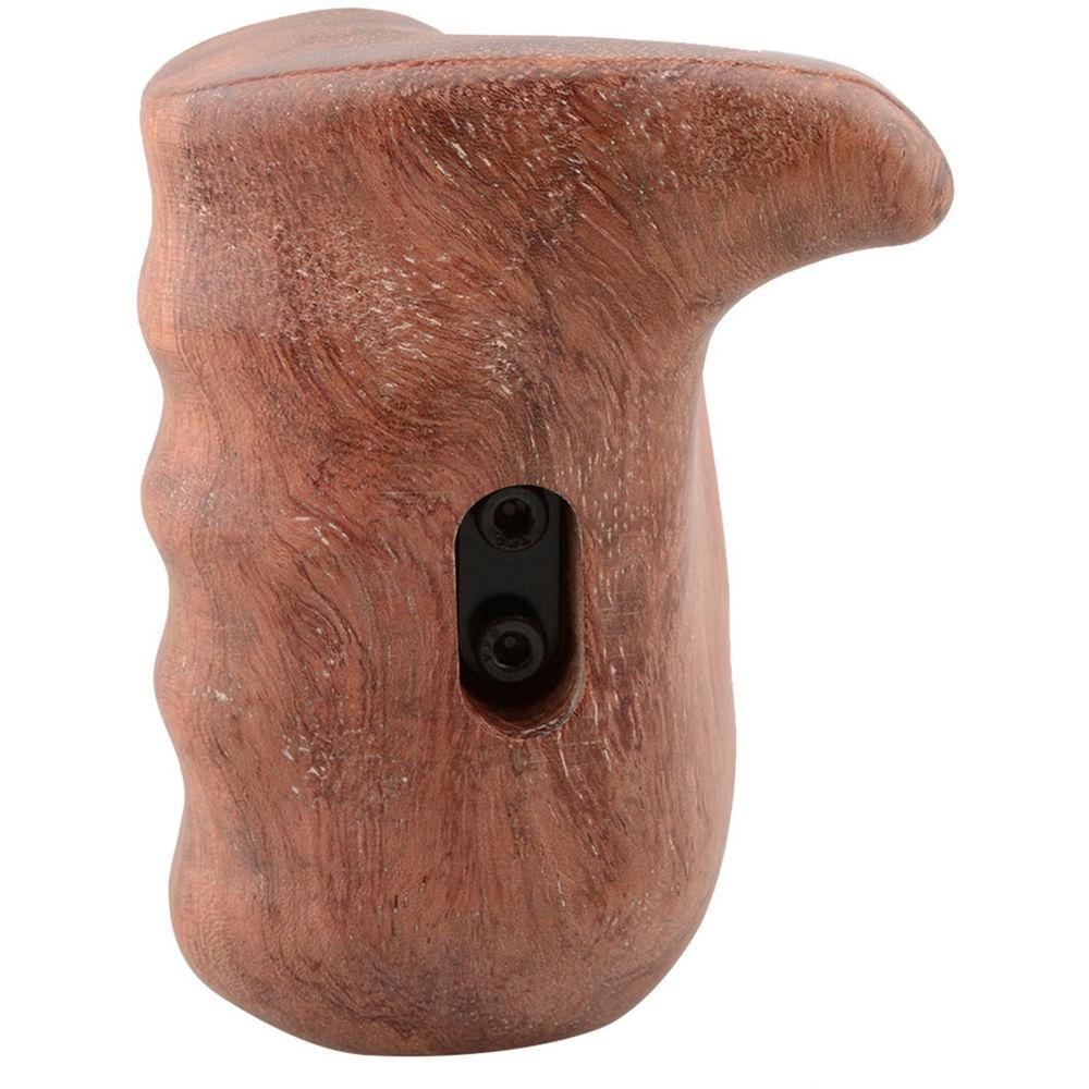 CAMVATE Left Hand Wood Handle Grip with ARRI Rosette Mount for Select DV and DSLR Camera Cages