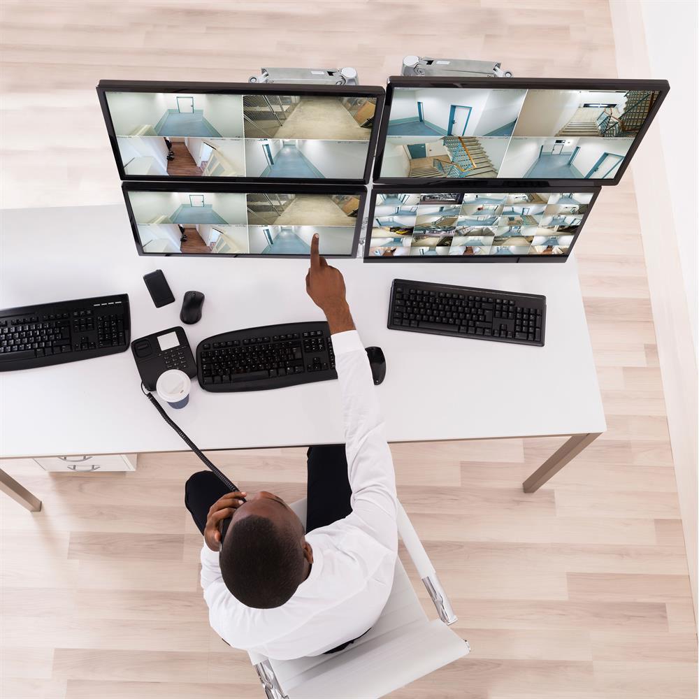 Ergotron LX Dual Desk Mount Stacking Arm for Displays up to 40"