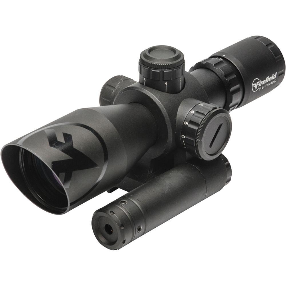 Firefield 2.5-10x40 Barrage Riflescope with Green Laser