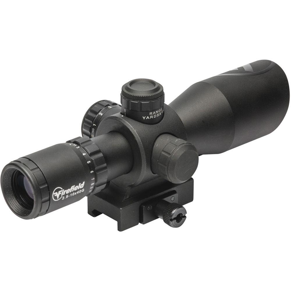 Firefield 2.5-10x40 Barrage Riflescope with Green Laser