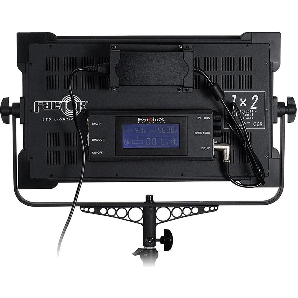 FotodioX FACTOR 1x2 LED-1380 ASVL Bi-Color Dimmable Studio Light