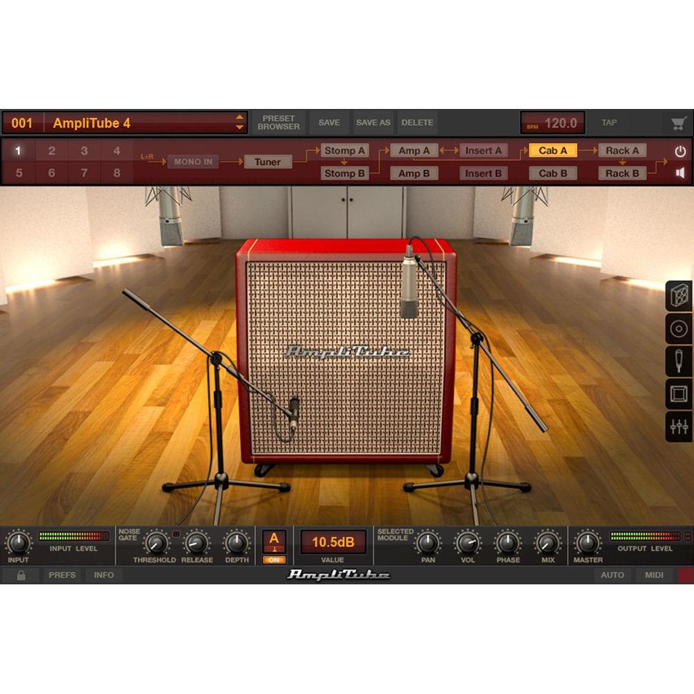 IK Multimedia AmpliTube 4 Deluxe Crossgrade - Guitar Amplifier and Cabinet Emulation Software