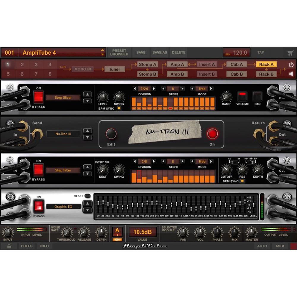 IK Multimedia AmpliTube 4 Deluxe Crossgrade - Guitar Amplifier and Cabinet Emulation Software