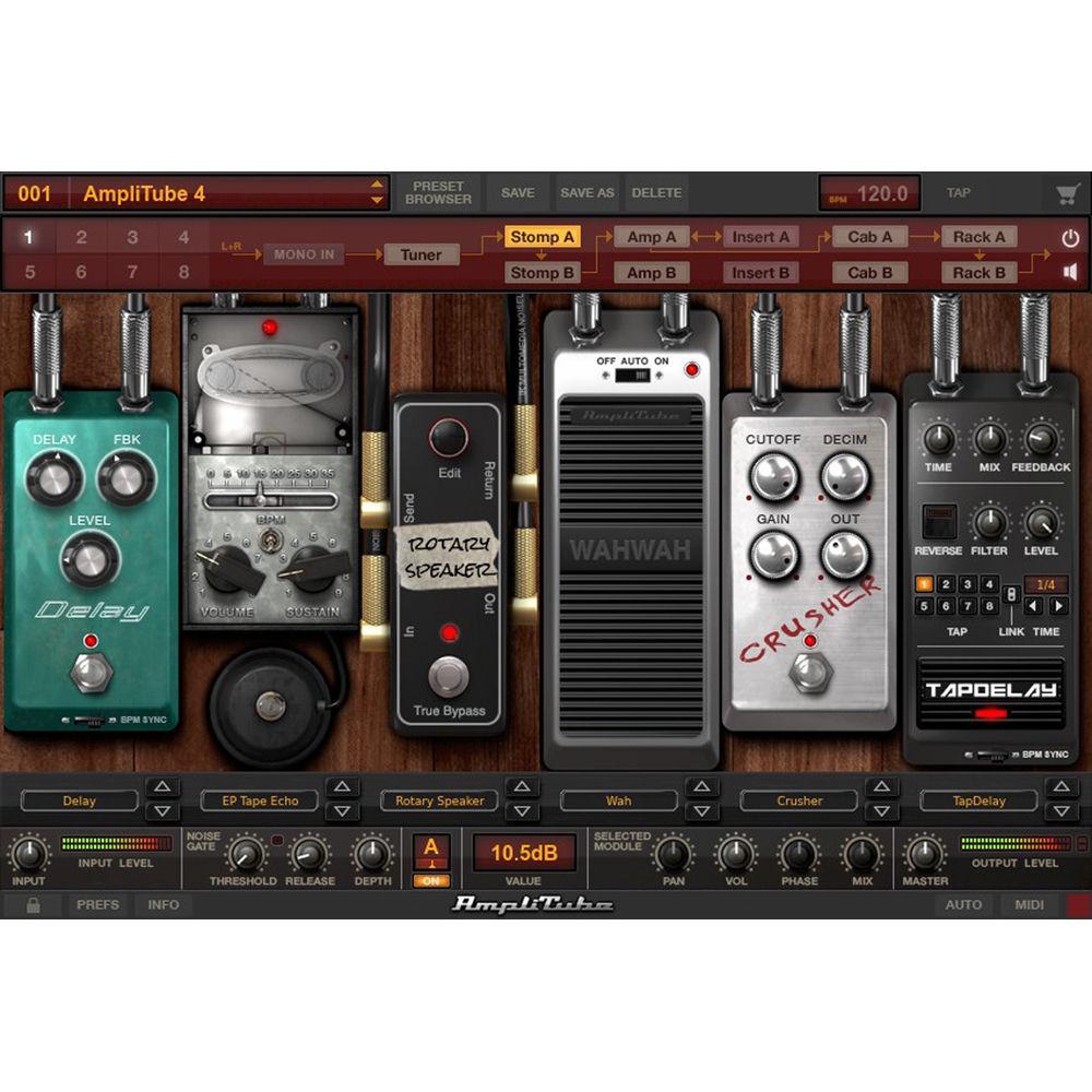 IK Multimedia AmpliTube 4 Deluxe Crossgrade - Guitar Amplifier and Cabinet Emulation Software