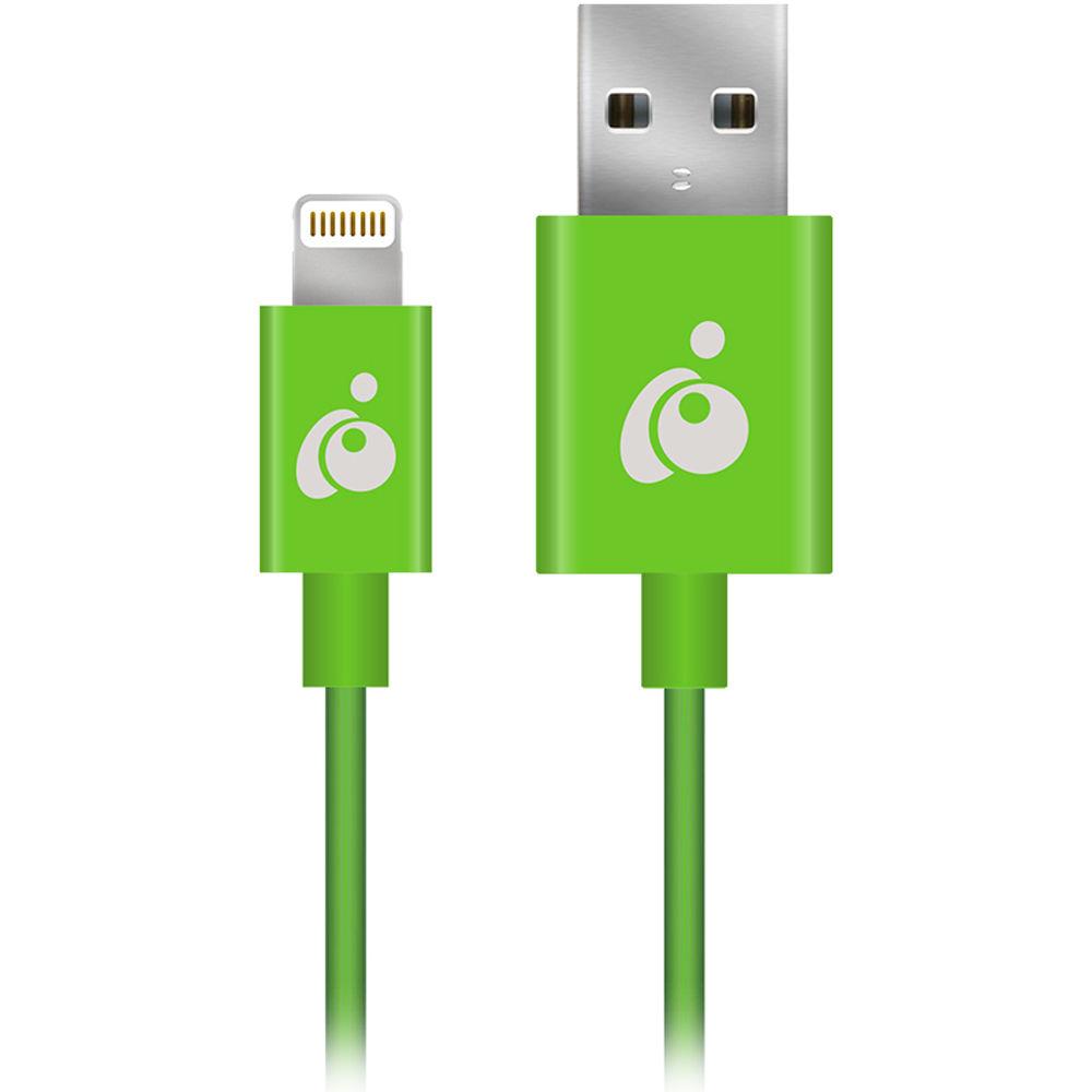 IOGEAR KeySlate Ultra-Slim Bluetooth 4.0 Keyboard with Green Reversible USB to Lightning Cable