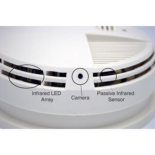 KJB Security Products Xtreme Life Smoke Detector with 4K UHD Covert Camera & DVR