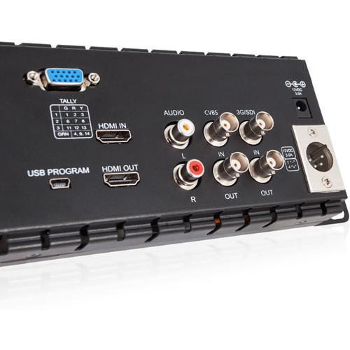 Laizeske Triple 5" 2RU 800 x 480 Broadcast LCD Rack Mount Monitor with 3G-SDI & HDMI AV Input Output