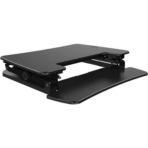 Loctek 36" Sit-Stand Riser- Mahogany