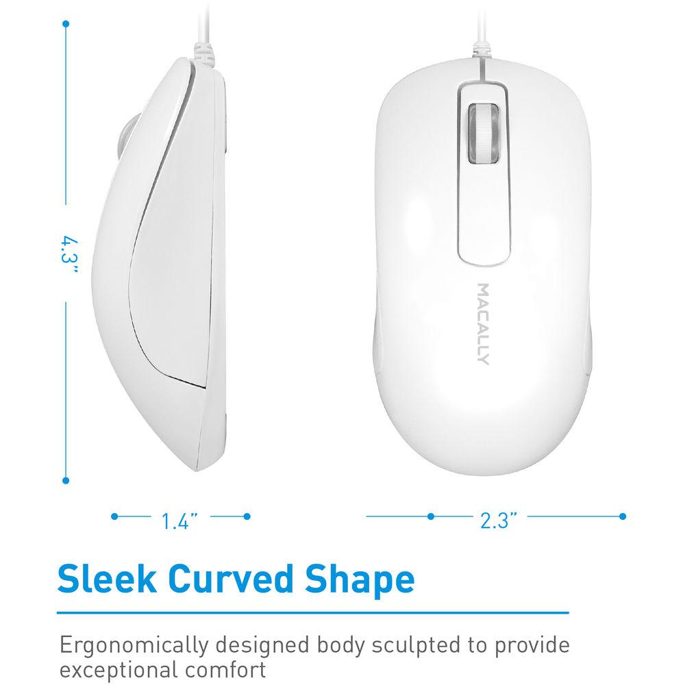 Macally ICEMOUSE3 Wired Mouse
