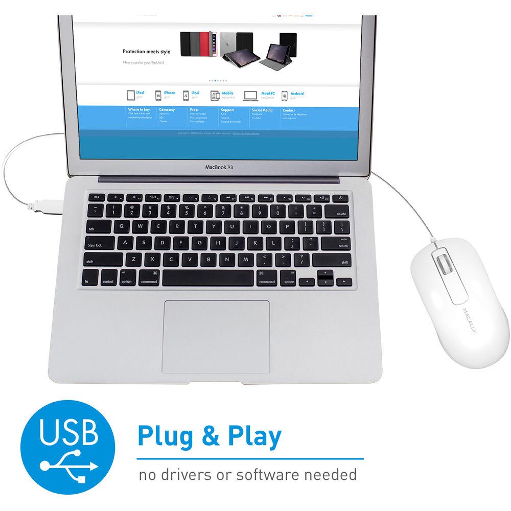 Macally ICEMOUSE3 Wired Mouse