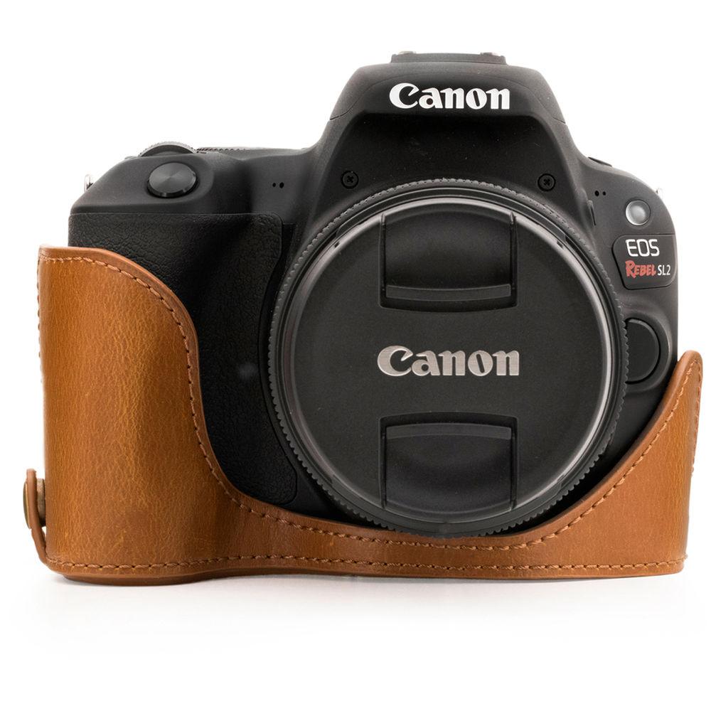 MegaGear Ever Ready Half Case and Strap for Canon EOS Rebel SL2, EOS 200D, Kiss X9