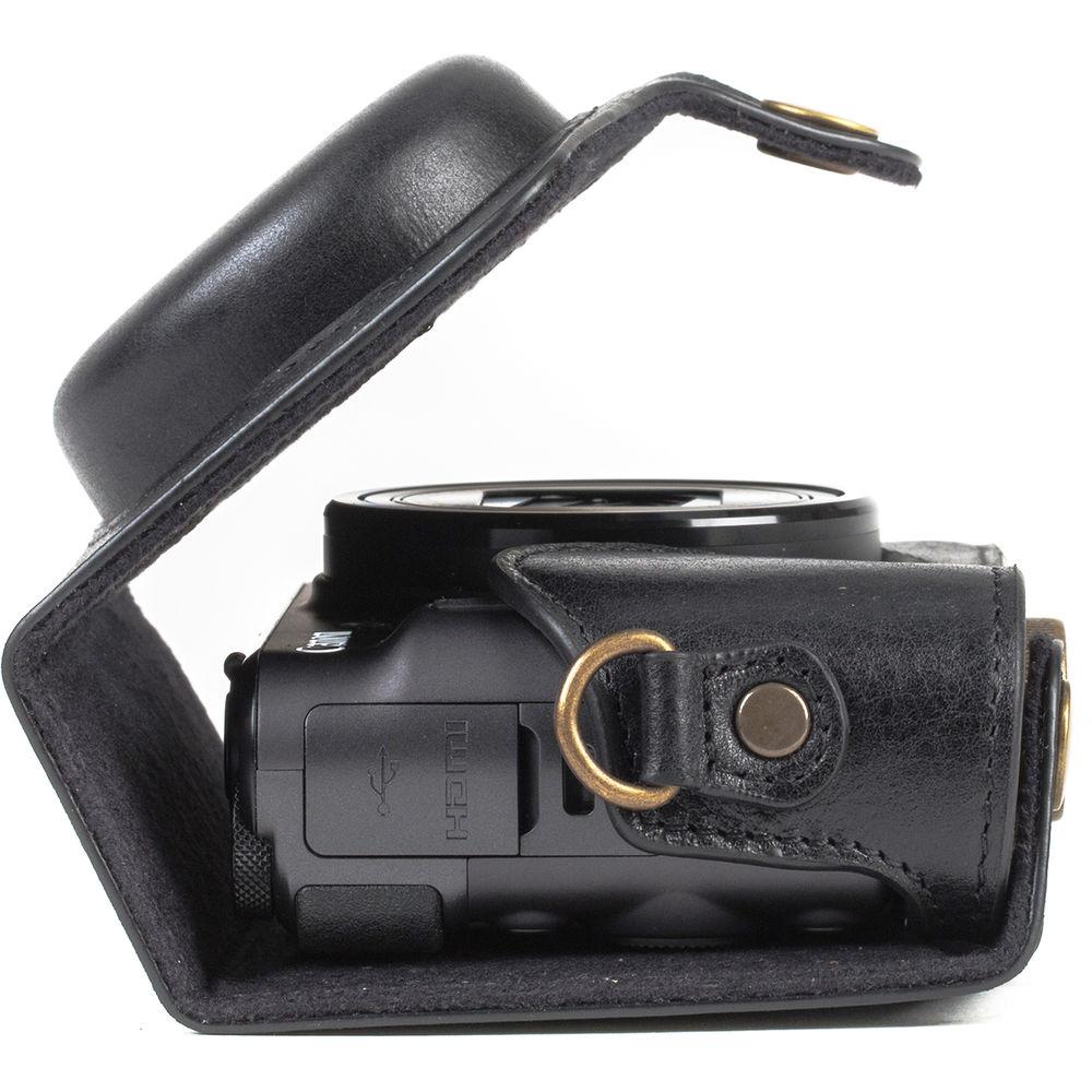 MegaGear Ever Ready Leather Camera Case for Canon PowerShot SX730 HS