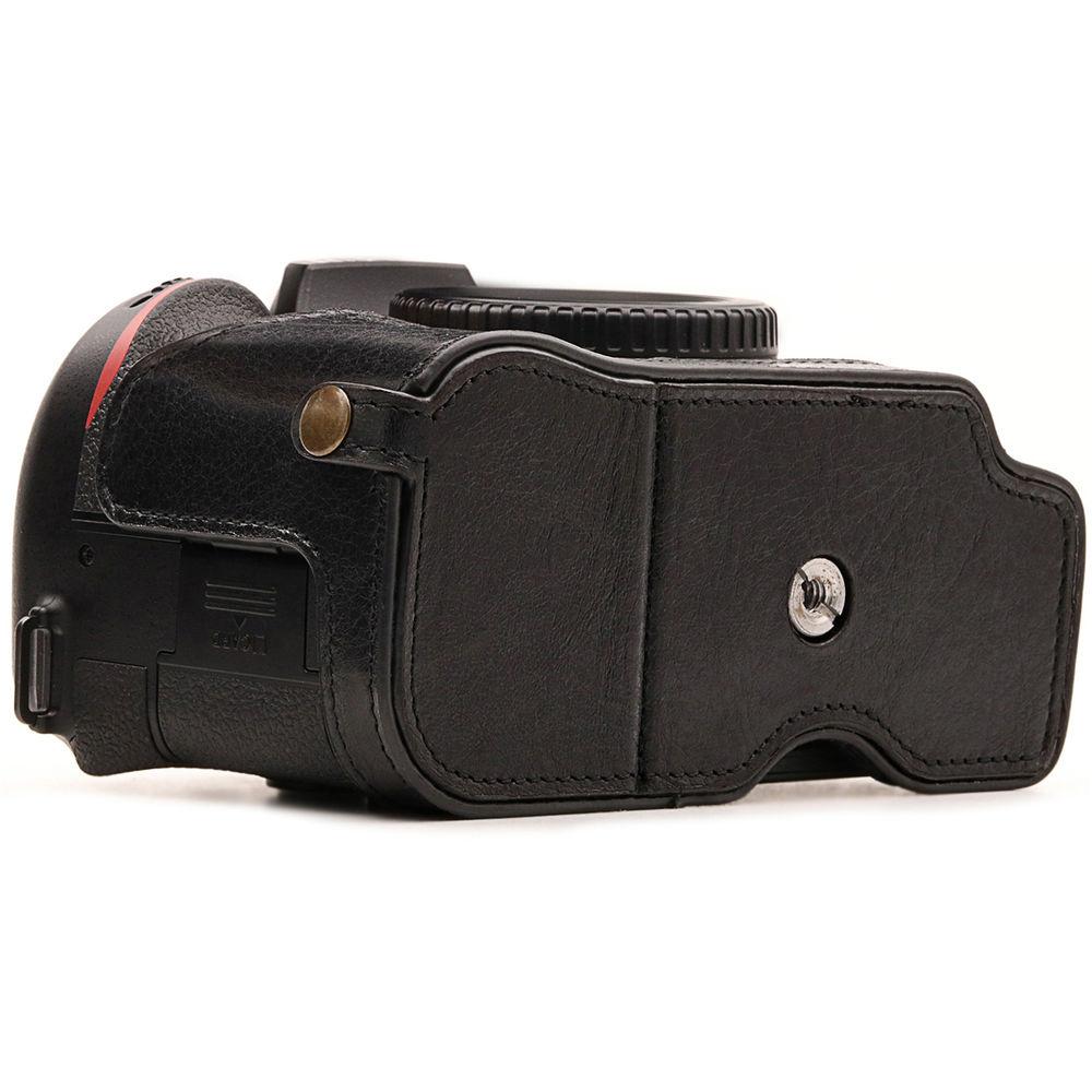 MegaGear Nikon D7500 Ever Ready Genuine Leather Half Case and Strap